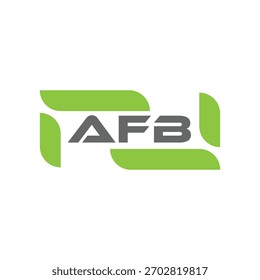 AFB letter logo design on black background. AFB creative initials letter logo concept. AFB letter design
