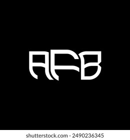 AFB logo design, AFB simple and modern logo. AFB luxurious alphabet design  