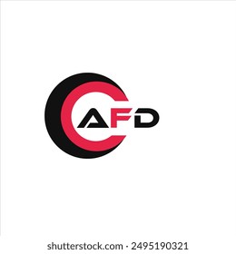 AFD creative minimalist letter logo. AFD unique vector initials alphabet letter logo design
