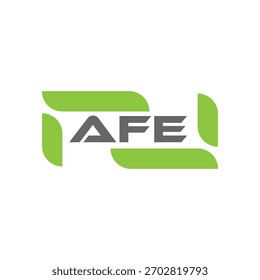 AFE-Buchstabe Logo-Design auf schwarzem Hintergrund. AFE kreative Initialen Buchstaben Logo Konzept. AFE-Briefdesign