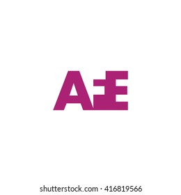 AFE Logo. Vector Graphic Branding Letter Element. White Background