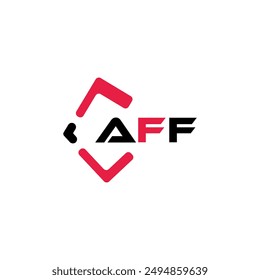 AFF creative minimalist letter logo. AFF unique vector initials alphabet letter logo design