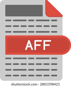 AFF Flat Style Icon Design