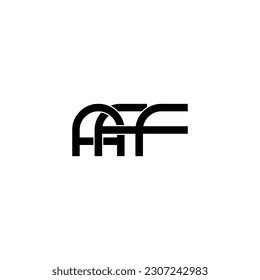 aff initial letter monogram logo design