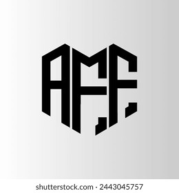 AFF letter logo abstract design. AFF unique design. AFF.
