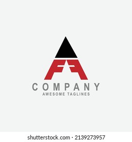 AFF Letter template logo Design