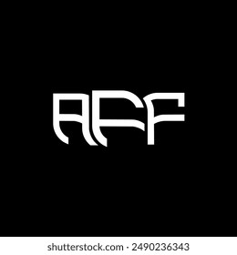 AFF logo design, AFF simple and modern logo. AFF luxurious alphabet design  