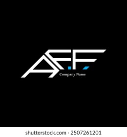 AFF logo design, AFF simple and modern logo. AFF luxurious alphabet design  