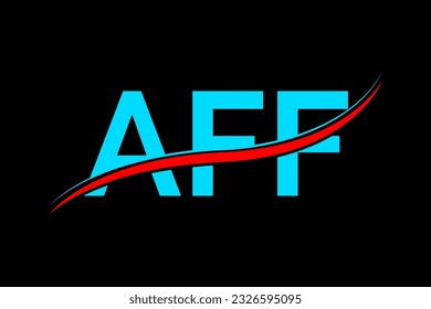 AFF Logo. AFF letzteres Logo mit Doppelzeile. AFF. AFF-Logo für Technologie-, Geschäfts- und Immobilienmarke