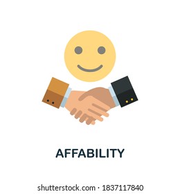 Affability icon. Simple element from business growth collection. Creative Affability icon for web design, templates, infographics and more