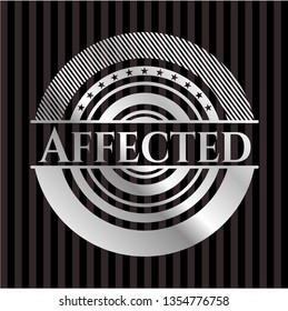 Affected silvery shiny emblem