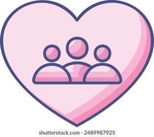 Affection Icon - Symbolizing Love, Fondness, and Warmth