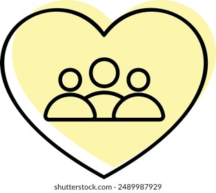 Affection Icon - Symbolizing Love, Fondness, and Warmth