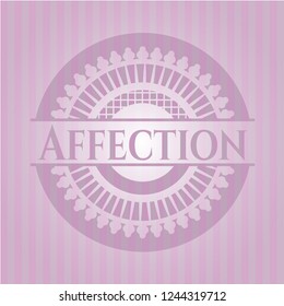 Affection realistic pink emblem