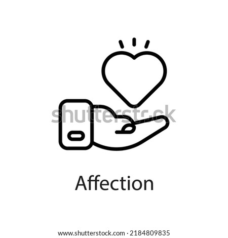 Affection vector Outline Icon Design illustration on White background. EPS 10 File 