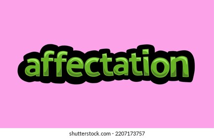 AFFECTION writing vector design on a pink background very simple and very cool