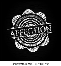 Affection written on a blackboard