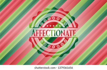 Affectionate christmas badge.