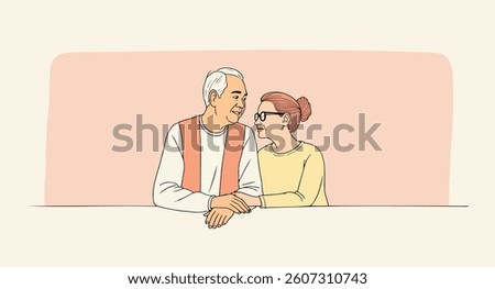 affectionate senior couple holding hands displaying intimacy and connection