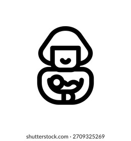 liebevolles Vektordesign für Mutter-Ikone, geeignet für Feiertage, Geschenke und emotionale Illustrationen