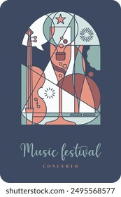 affiche pour festival estival, concert, feu d'artifice, salon de la gastronomie, régate de bateau, rassemblement de montgolfière, prestige