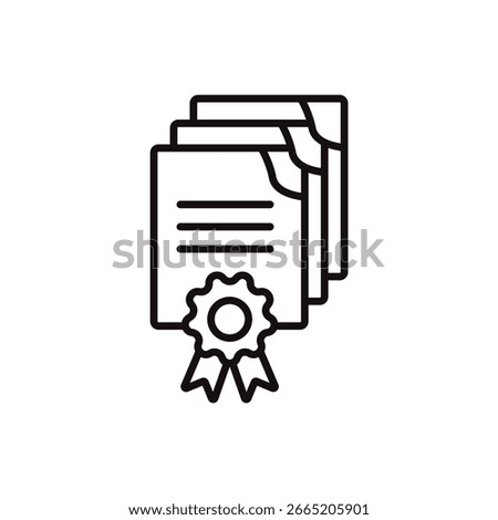 affidavit icon collection .design style with background