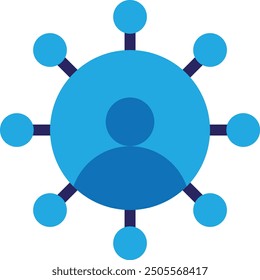 Digitale Icon-Vektorgrafik für Partnerunternehmen