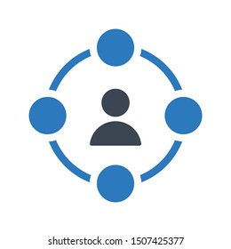 affiliate glyph colour vector icon