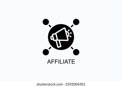 Affiliate Icon Or Logo Isolated Vector Illustration
