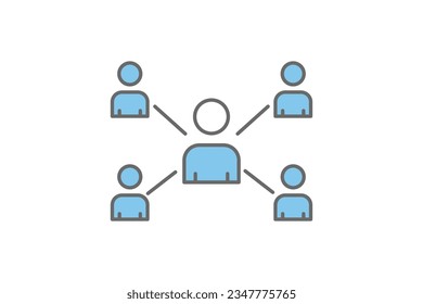 Affiliate icon. Icon related to Search Engine Optimization. suitable for web site design, app, user interfaces. flat line icon style. Simple vector design editable