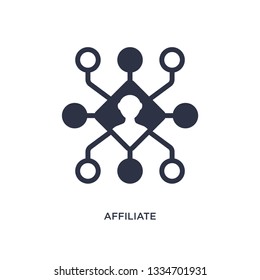 affiliate icon. Simple element illustration from marketing concept. affiliate editable symbol design on white background. Can be use for web and mobile.