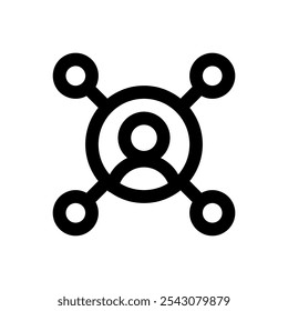Icono de Afiliada. Signo de Vector simple.