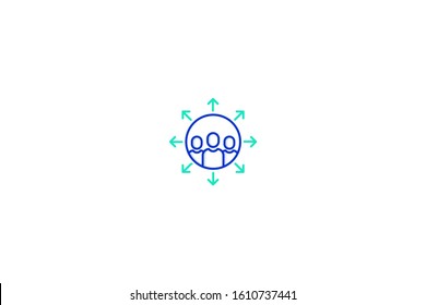 Affiliate icon in trendy flat style isolated on white background vector illustration