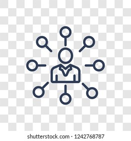 Affiliate icon. Trendy linear Affiliate logo concept on transparent background from Marketing collection