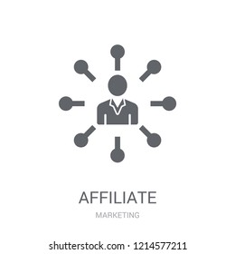 Affiliate icon. Trendy Affiliate logo concept on white background from Marketing collection. Suitable for use on web apps, mobile apps and print media.