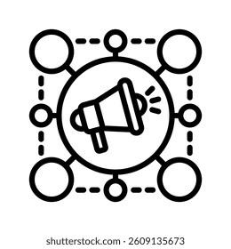 Affiliate Line Vector Illustration On White Background.
