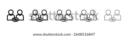 Affiliate link icon filled flat sign concept for web design.