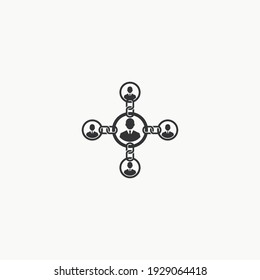 Affiliate link icon graphic design vector illustration