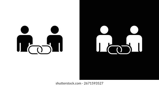 Icono de Enlace de Afiliada. paquete de símbolos de Vector de Diseño gráfico