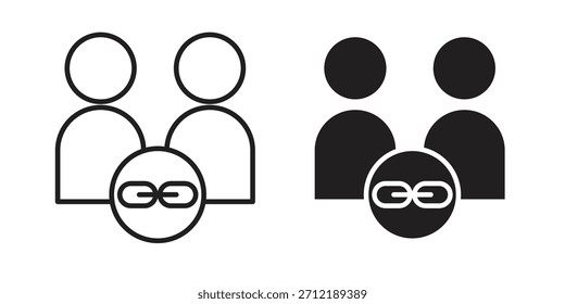 Affiliate link icon pack. Flat Vector Icon Design Element.