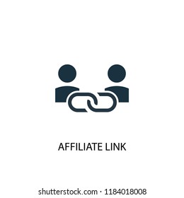 Affiliate Link icon. Simple element illustration. Affiliate Link concept symbol design. Can be used for web and mobile.