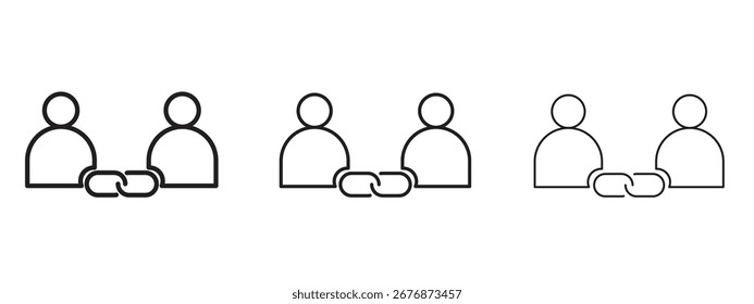 Icono de Enlace Afiliada. Ilustración de elemento simple. Puede ser utilizado para el Web y el móvil.