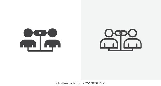 Affiliate link icon in solid and outlined style