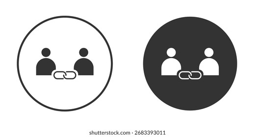 Affiliate link icon, symbol, Vector pictogram. Simple element illustration.