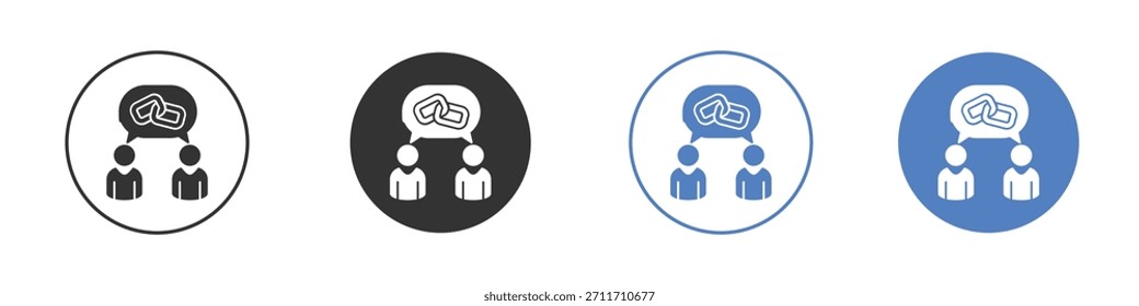 Affiliate link icon vector art illustration. for mobile concept and web designs