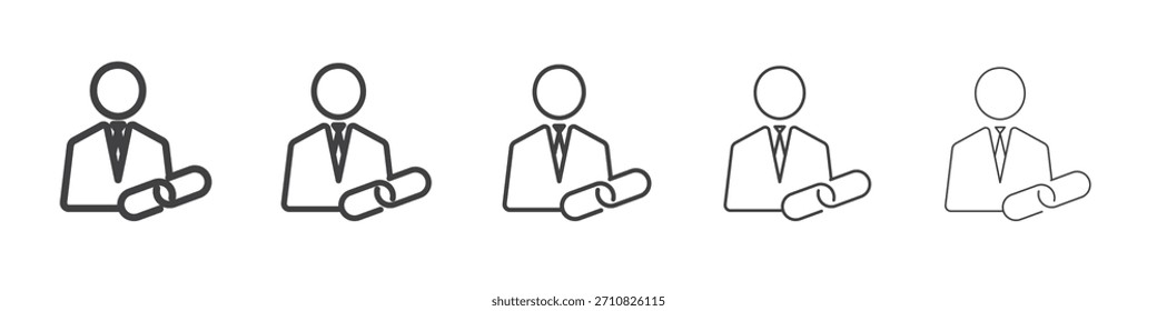 Affiliate link icon, vector design art.