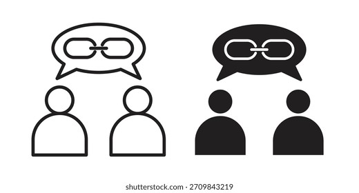 Affiliate link icon vector illustration. Flat design. Graphic design vector symbols.
