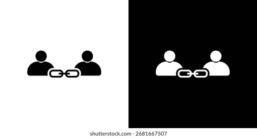 Affiliate link icon Vector Silhouette for graphic and web design collection
