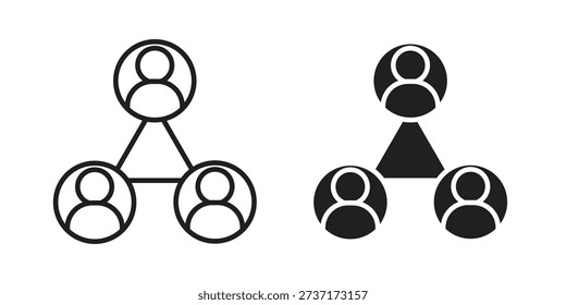 Affiliate link icon for web designs. editable pictogram.