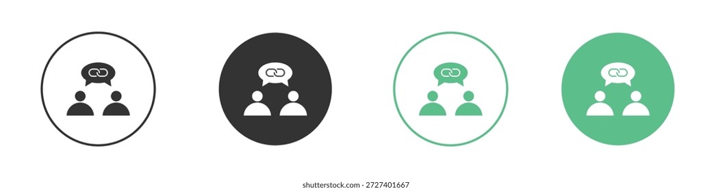 Conjunto de concepto de iconos de Enlace Afiliada. Ilustraciones vectoriales de glifos